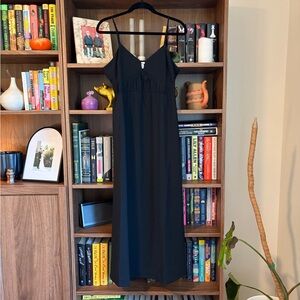 Black Maxi Dress with Keyhole Detail